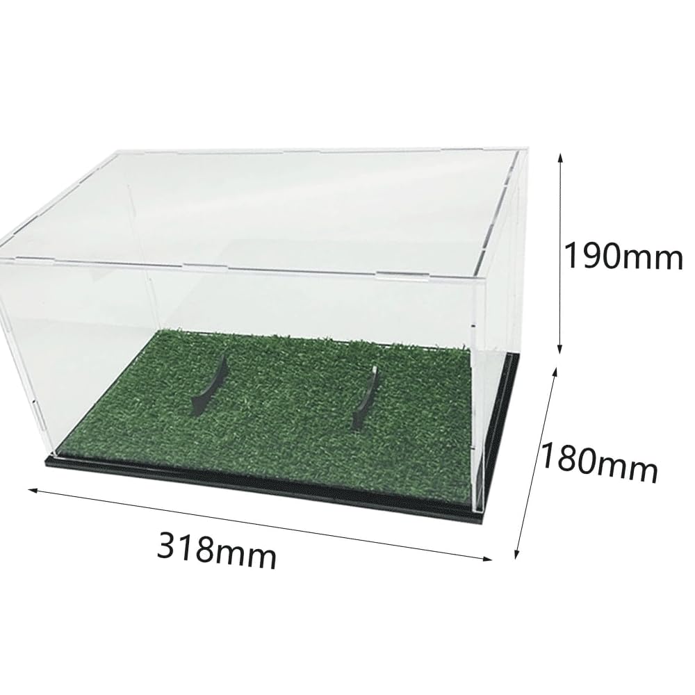 Vitrine transparente en acrylique avec support pour ballon, 31,8 x 18 x 19 cm, idéale pour les souvenirs et les objets de collection