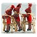 ScandinavianShoppe Tomte Girl and Boys on Straw Goat Yarn Ornament - 3 Pack