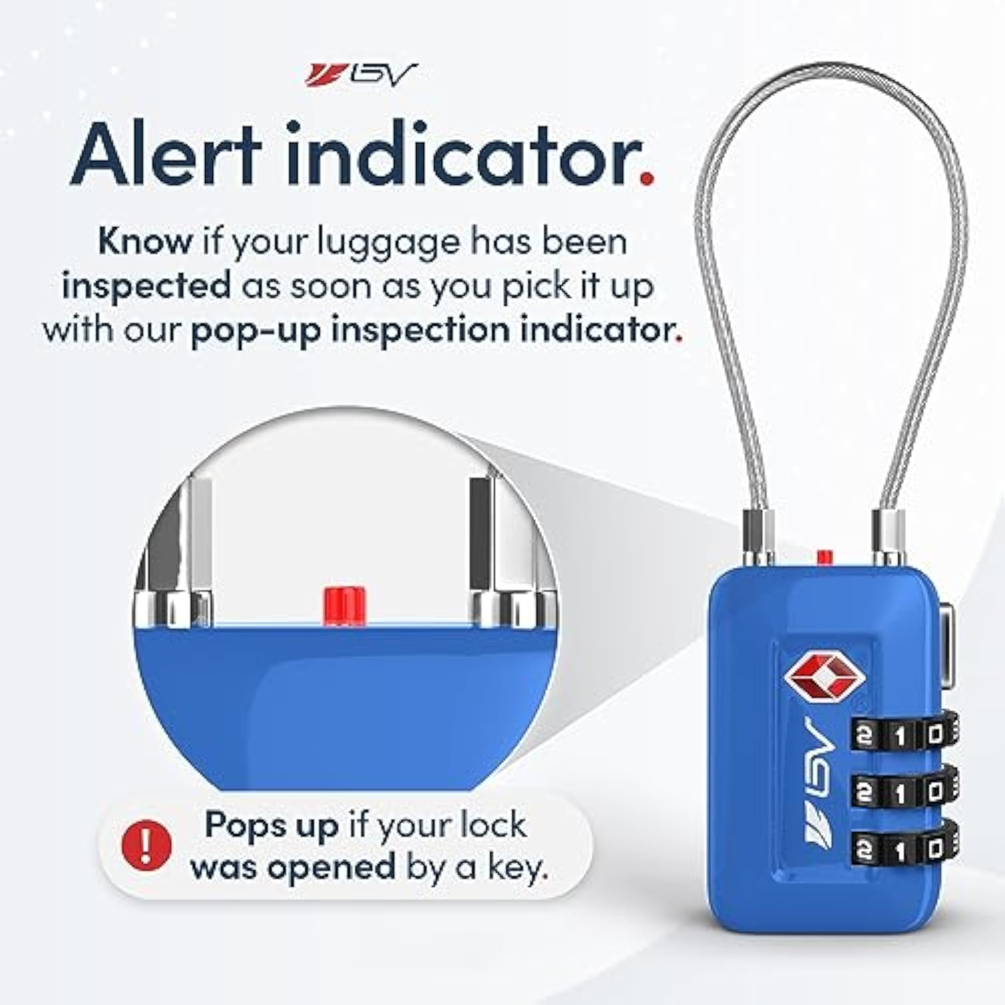 TSA Accepted Luggage Travel Lock, Combination Lock