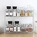 Plantex 2-Tier Stainless Steel Rack For Kitchen/Kitchen Organizer Rack/Countertop Tiered Shelf/Small Jar Organizer (Chrome)