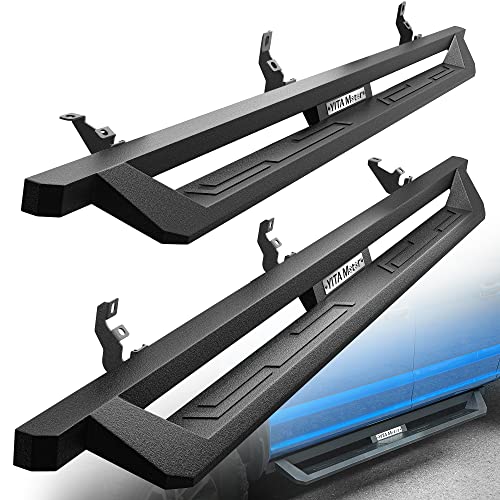 YITAMOTOR Drop Running Boards Compatible with 2021-2024 Ford Bronco 4 Door, Off-Road Side Steps, Black Powder Coated Nerf Bars