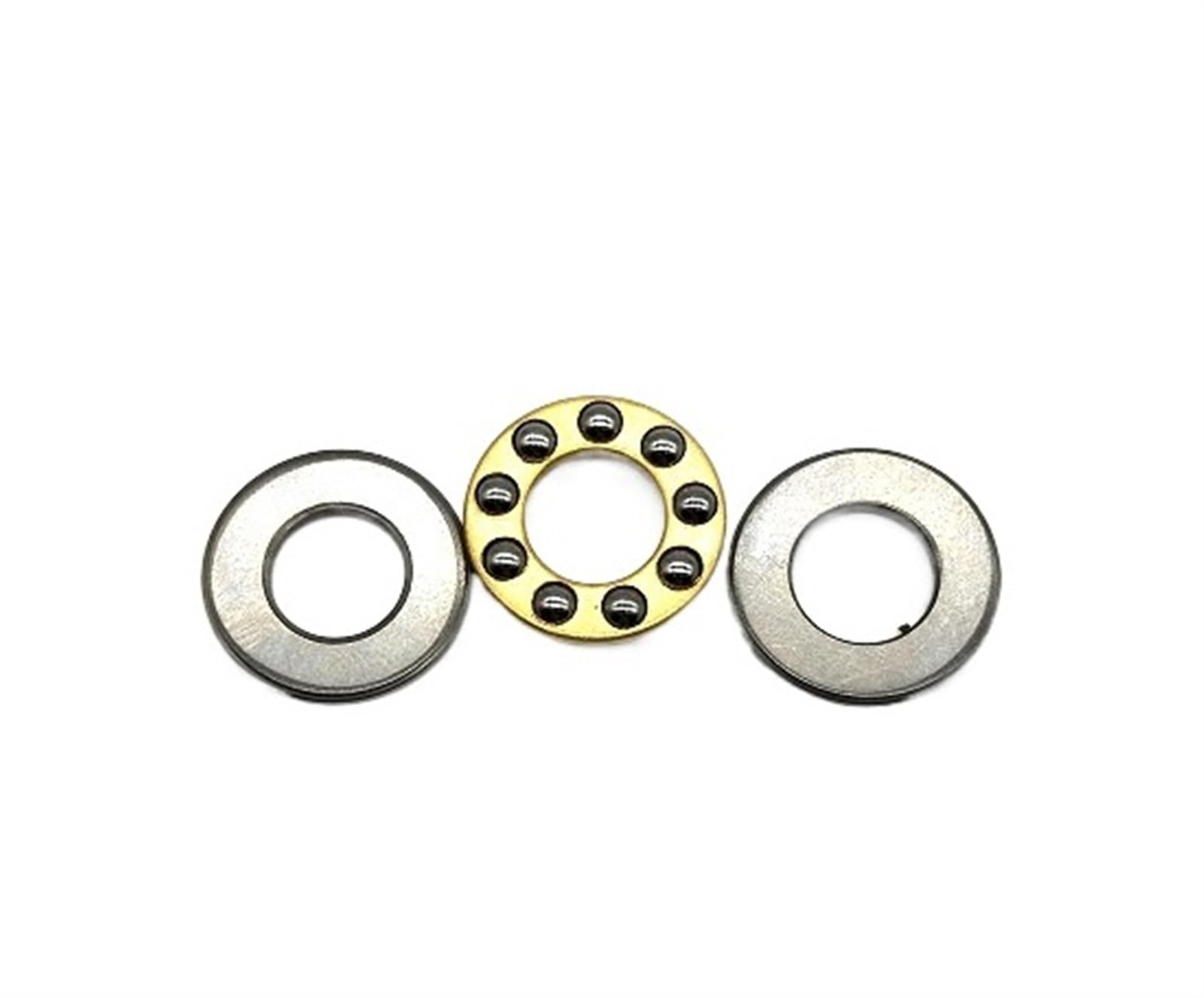 VSPPJYFG Bimetal Seal Shield Micro deep Groove Bearing 5-10pcs Thrust Bearings F8-16M F8-19M F8-22M F9-17M F9-20M F10-18M F12-21M F12-23M Metal Axial Ball Bearing(F8-16M 10pcs)