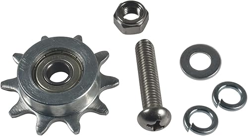 Miniatura 9 de Nuevo modelo Kit de tensor de cadena cargado por resorte para 49cc 50cc 66cc 80cc 2 tiempos motor de gas motorizado bicicleta plata con rueda de