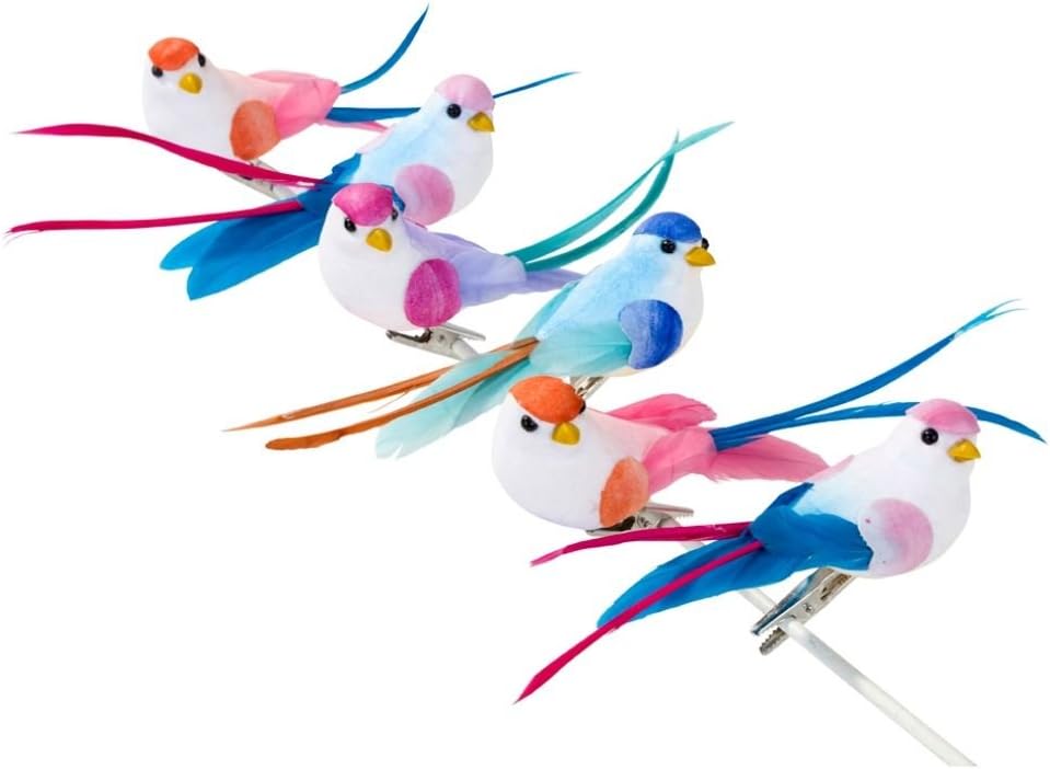Party birds - wedding table decorations - pack of 6