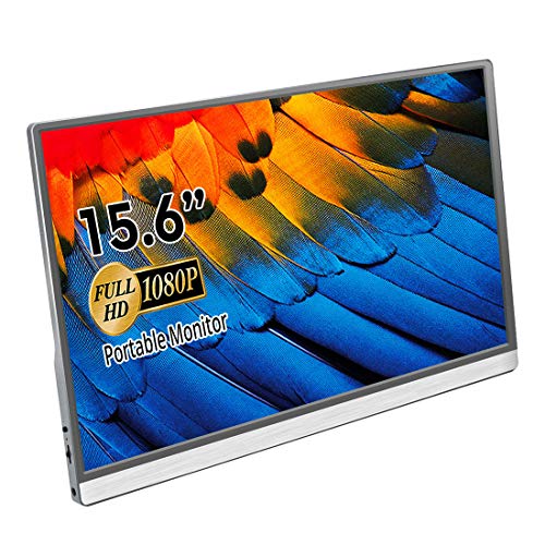 ELECROW - Monitor portátil, 1920 × 1080, pantalla IPS Full HD, USB C, HDMI, monitor para portátil, Mac, Xbox, PS4, teléfono inteligente con función completa de puerto tipo C