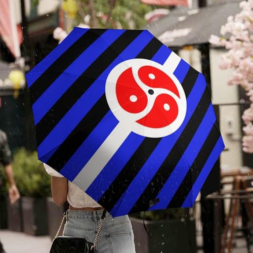 Paraguas de viaje BDSM plegable y ligero con estampado resistente a la intemperie 7