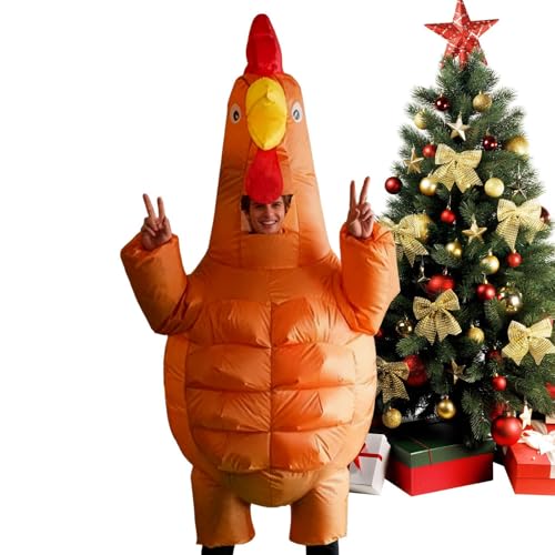 Disfraz inflable de pollo, disfraz de pollo, ropa inflable para cosplay, diseño de músculos abdominales, disfraces inflables de animales de granja, divertidos disfraces de gallo para eventos de