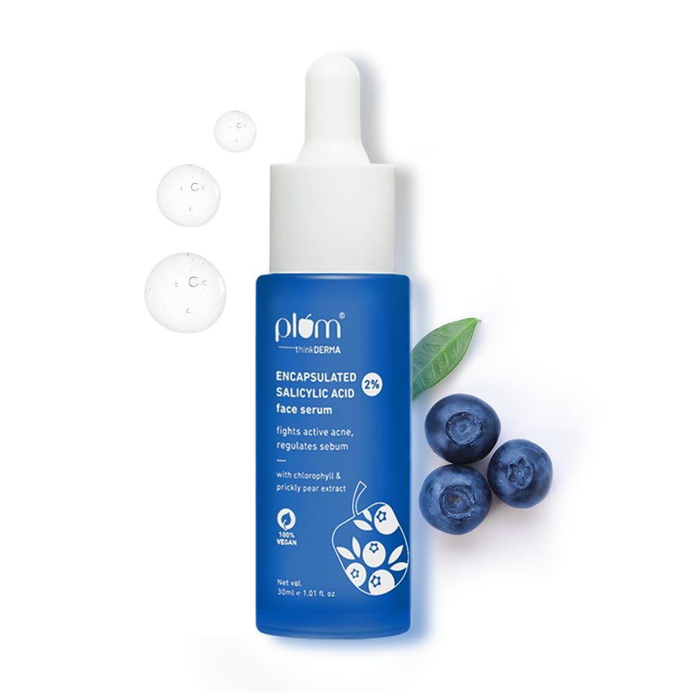 2% Salicylic Acid Face Serum | Fights Active Acne | Regulates Sebum | Controls Oil | Calms & Soothes Inflammation | Lightweight & Quick-absorbing | 100% Vegan | 30 ml
