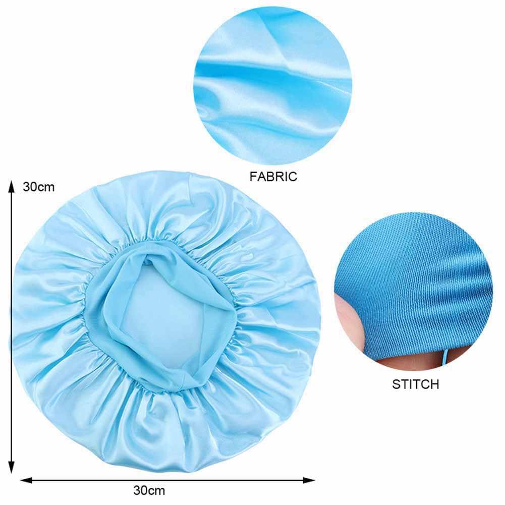 Satin Haarhaube Zum Schlafen – Verstellbare Nachtmütze Mit Gummiband, Für Damen & Mädchen