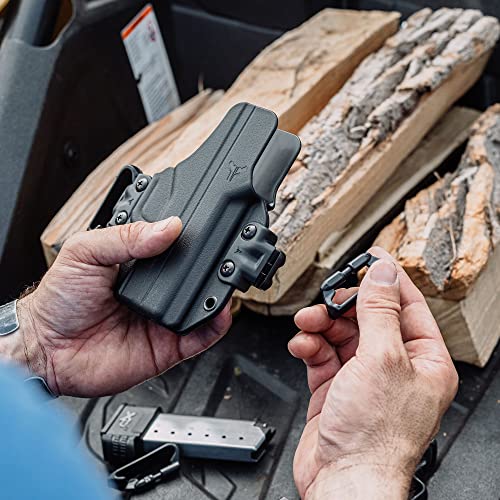 Springfield Hellcat Pro IWB/OWB Modular Holster - USA Made - Fits Springfield Armory Hellcat Pro - Total Eclipse 2.0 Holster - IWB and OWB Carry (Ambidextrous) - by Blade-Tech Holsters