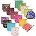 NBEADS Sacchetti 30 Pezzi in Seta, Sacchetti Regalo con Coulisse in 15 Colori per Riporre Anelli per Bracciale per Collana, 10,5 x 11 cm