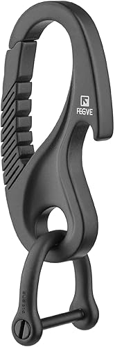 Miniatura 2 de TISUR Llavero mosquetón de titanio + clip de mosquetón redondo de titanio TISUR