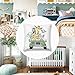 HawSkgFub Baby Boy Girl Safari Animal Truck Decorative Nursery Pillowcase Throw Pillow Cover, Jungle Cushion Case Bedroom Playroom Baby Shower Decor, Elephant Zebra Giraffe Lion Neutral Kid Gift 20x20