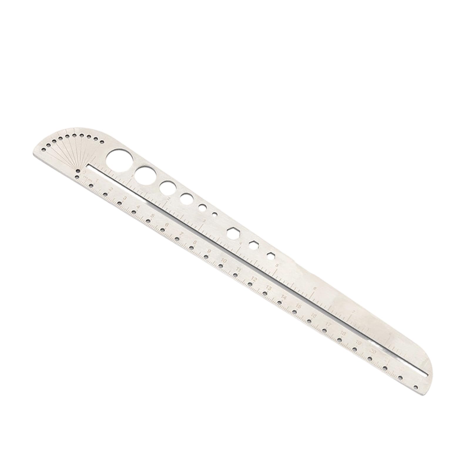 Thin 1.5mm Stainless Steel Engineering Ruler Measuring Ruler Tool Integrated with Compasses Protractor & Hexagon Wrench Stainless Measuring