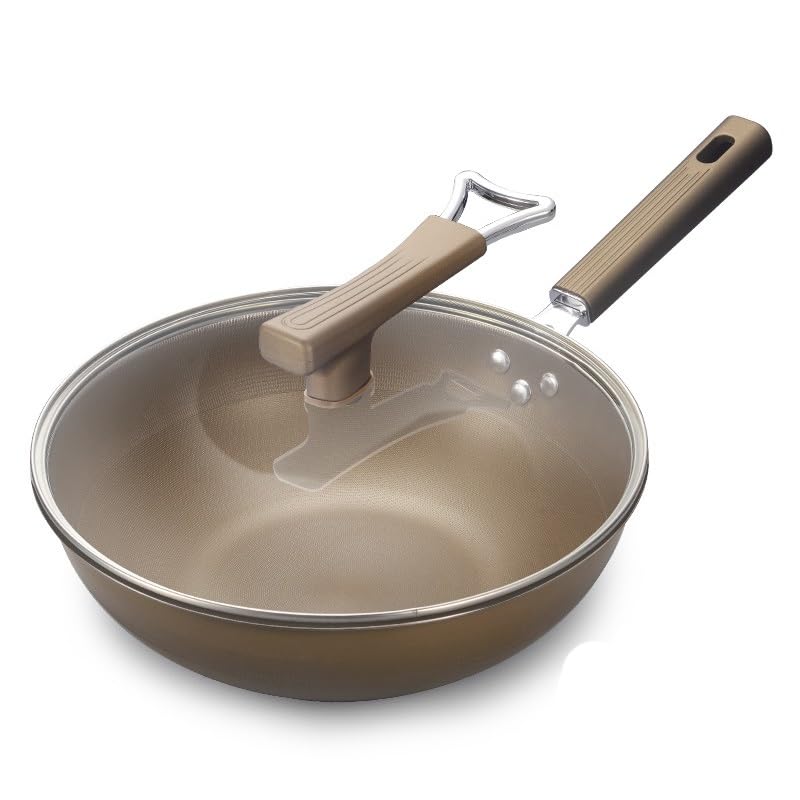 Wok con fondo plano para freír y saltear miniatura 4