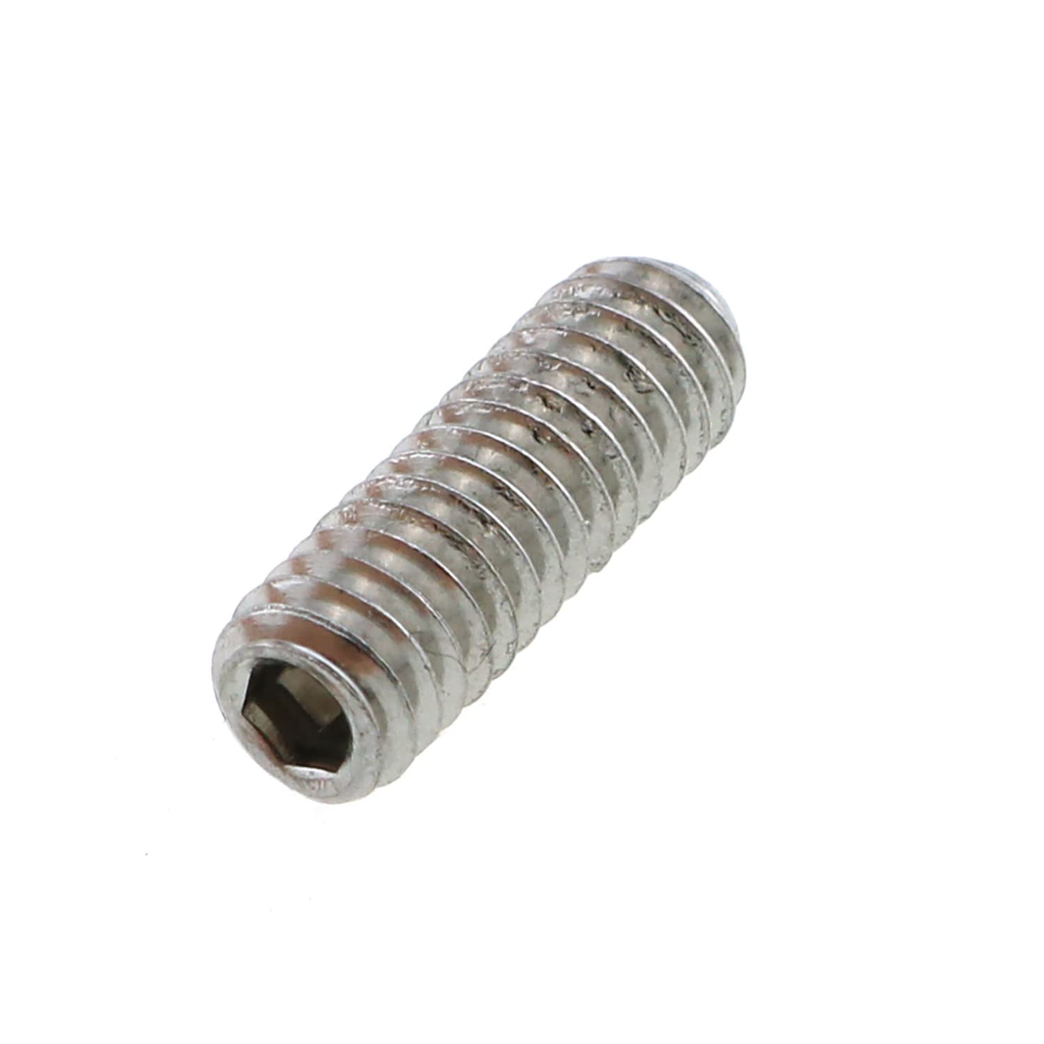 30-Piece Socket Set Screws - Stainless Steel 8-32 X 3/16 Inch Headless Machine Screws, American Standard