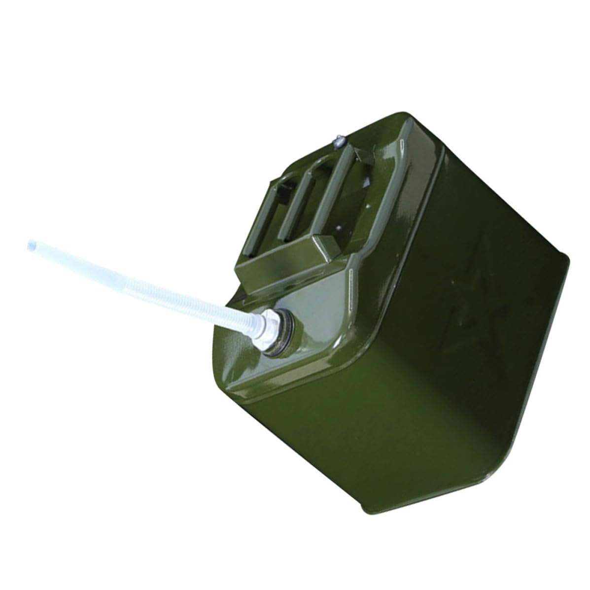 Bidon D'essence de Réserve 10 L en Fer Vert Poignée Soudée