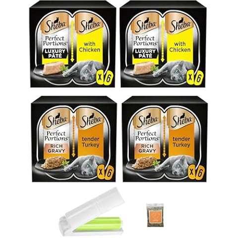 UbiPet Cat Food Trays Bundle with Catnip Cover