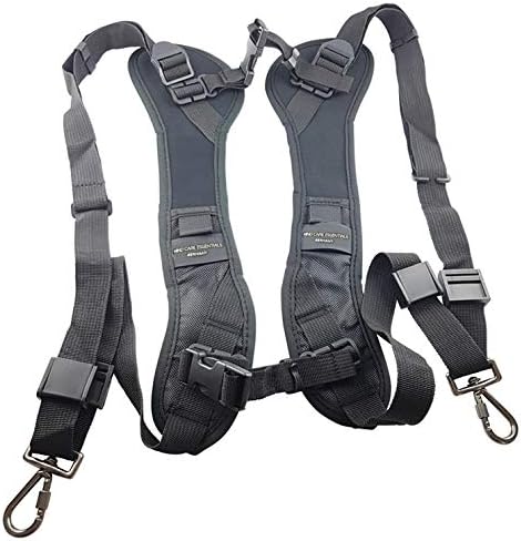 Mind Care EssentialsTM Focus F-1 DSRL SLR Camera Strap for Gentle and Firm Comfort Ergonomic Shape Fits Shoulders Perfectly Black