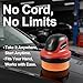 BLACKCUBE Cordless Car Polisher 230 RPM, USB Rechargeable Auto Buffer with 2000mAh Battery, Lightweight 5-Pad Detailing Kit for Scratch Removal, Waxing & Polishing – for Car, Boat & Home