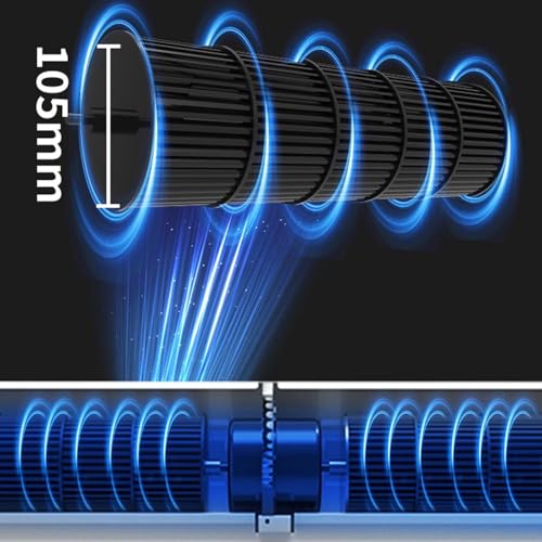 Cortina de aire de pared de 120 cm para exterior con mando remoto de alto volumen 6
