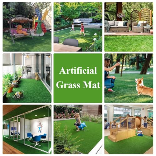 HEBE Artificial Grass Turf Rug 2 x 8 Ft Dog Pee Pads Potty Training Rug with Drainage Holes Fake Grass Patch Turf Carpet Door Mat for Dog Pets Patio Lawn Landscape Balcony by HEBE RUGS - Image 6