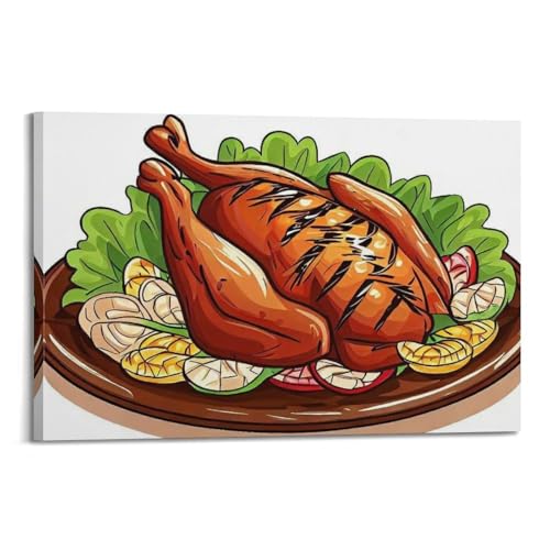 Toile Thanksgiving Veggie WIZIGM | Impression d'art moderne sur toile de qualité
