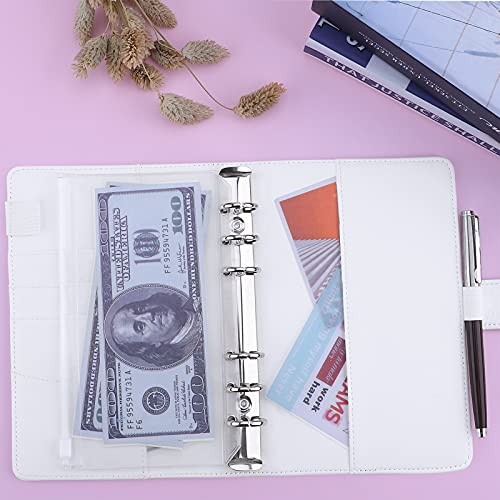 Antner 12Pcss A6 Binder Pockets Bundle | A6 Pu Leather Notebook Binder (White) #TOP7