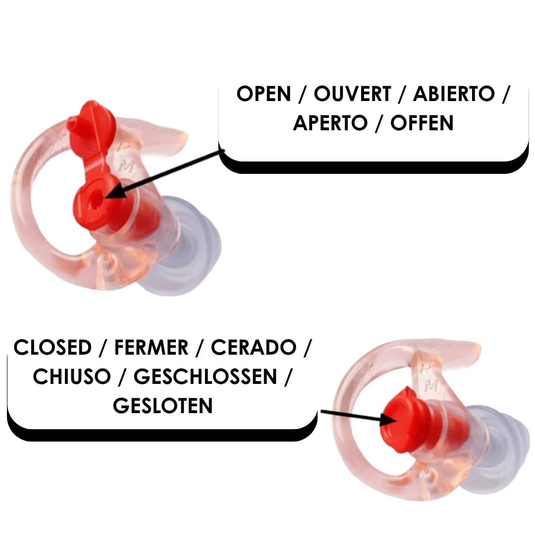 ALVIS Mk4 Taille L — Bouchon Oreille Demi-Mesure Progressif Renforcé Grandes Oreilles, Double Filtration Certifiée CE, Silicone Médical SNR 27dB