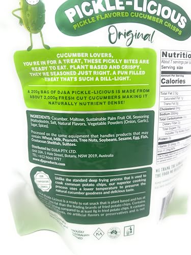 DJ&A Pickle-Licious Crispy Pickle Flavored Cucumber Crisps 7.05oz - 1 bag - image 4