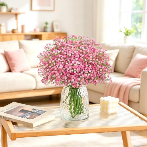 Image of 21Pcs Babys Breath Artificial Flowers, Baby Breath Flowers Artificial Bulk