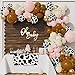 BALONAR 135Pcs Cowgirl Pink Balloons Arch Garland Kit with 18/10/5inch Sand White Coffee Cow Print Farm Animal Gold Balloons for Girl Birthday Party Baby Shower Birthday Supplies ((Pink)