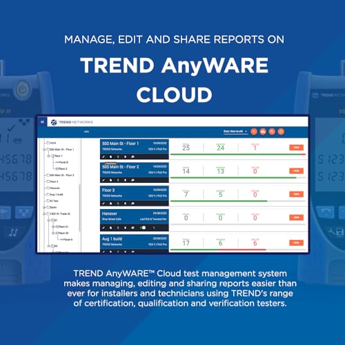 Image of TREND Networks | R158007 | VDV II Basic | Cloud Connected | Voice, Data and Video Cable Verifier | Copper Cable Tester | Advanced Wiremap & Troubleshooting Tool