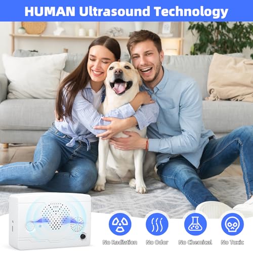 2 Pack Ultrasonic Bat Away System for House Indoor, Bat Away System, Bat Exclusion Device for Attic Porch House