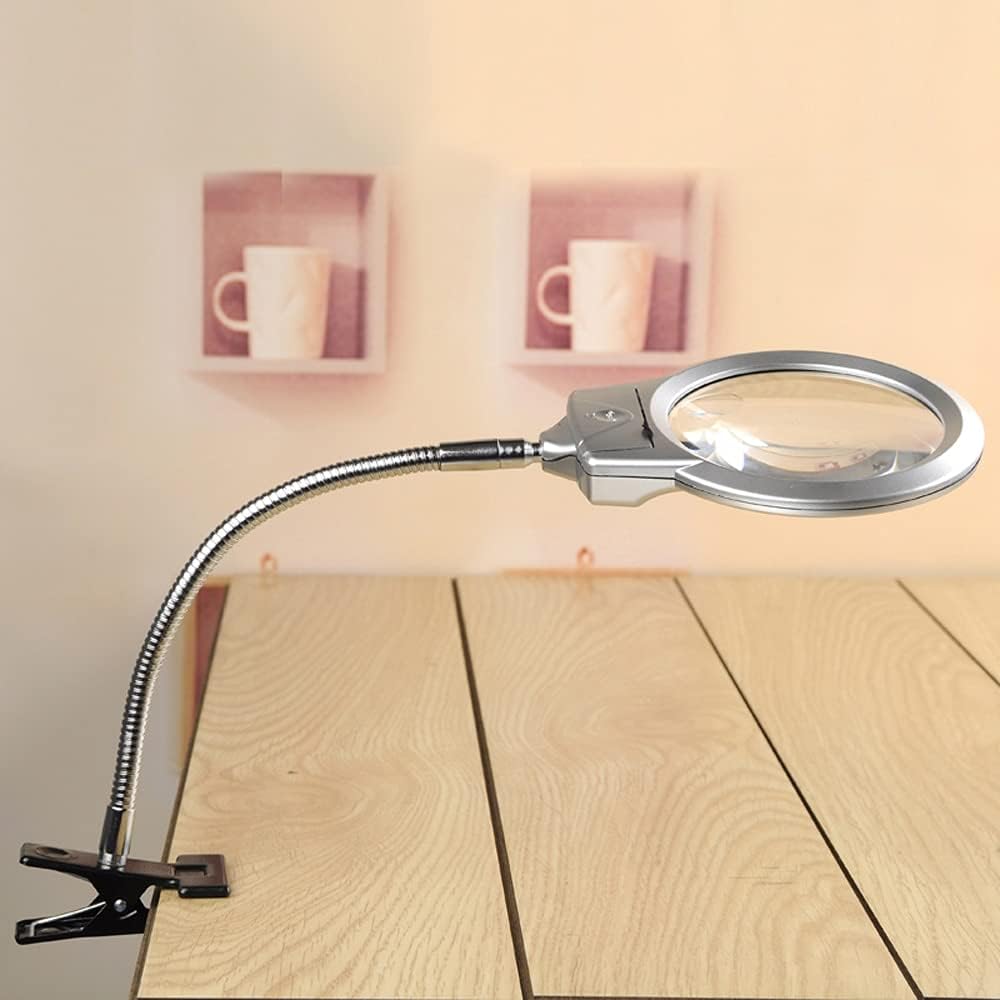Lamp with Magnifier Bright LED Lighted Hands Free