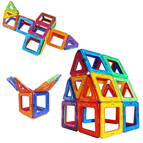 Image of PLUSPOINT Blocks Magnetic Blocks for Kids Boys and Girls Preschool Toys Magnet Building Sets Magnetic Building Blocks Stem Toys (52 Pcs)