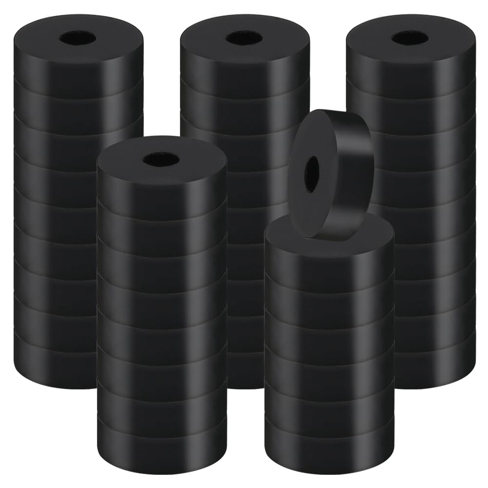 70 Pezzi M6 Distanziatori in Gomma Spessa 20 x 6 mm Rotondo Distanziatore Neoprene per Bulloni Distanziatori Tubo