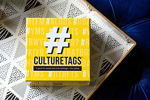 CultureTags - A Game for People Who Love Hashtags + The Culture | Party Game Set for Family Fun or Virtual Play | Ages 13+