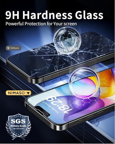 NIMASO for iPhone 17e/16e/13 Pro/13/14 Screen Protector, 2 Pack Matte Tempered Glass Screen Protector for iPhone 17e, Anti-Glare, Anti-Fingerprint, Auto-Dust Removal, Instant Installation(6.1 inches) - image 6