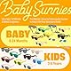 BABY SUNNIES Polarisierte Baby-Sonnenbrille mit Riemen - Unzerbrechliche flexible Kleinkind-Sonnenbrille für Kleinkinder Neugeborene 0-24 Monate