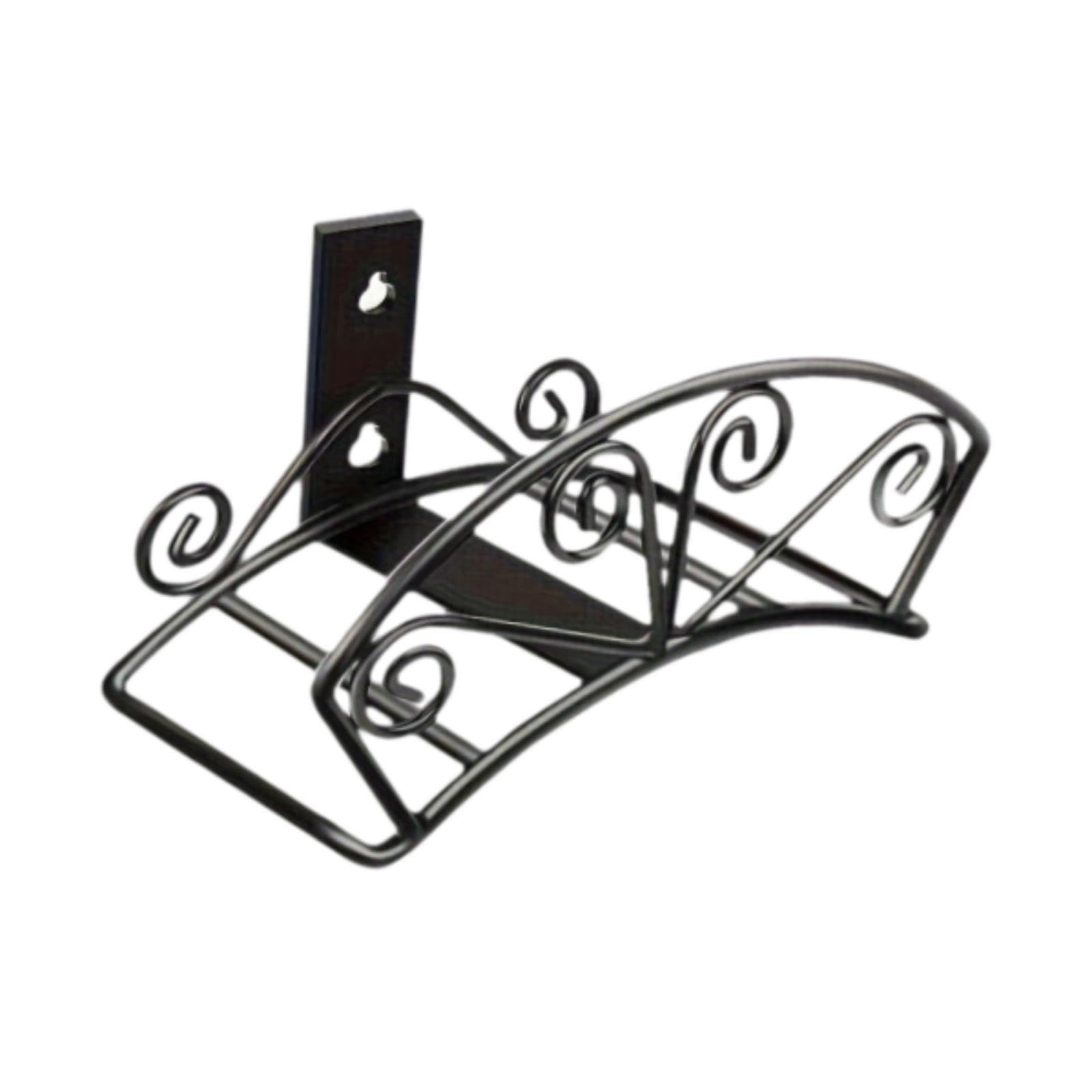 F Fityle Soporte de Manguera de jardín, Percha de Manguera de Agua montada en la Pared, fácil de Instalar, Colgante de tubería de Soporte de Manguera portaeño, Negro