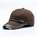 Produktbild Hat Männer Thick Winter warme Earmuffs Cap Verstellbare Kopfbedeckung Sport-Kappe for Outdoor Sports Golf Camping Reisen j0616 (Color : Brown, Size : One Size)