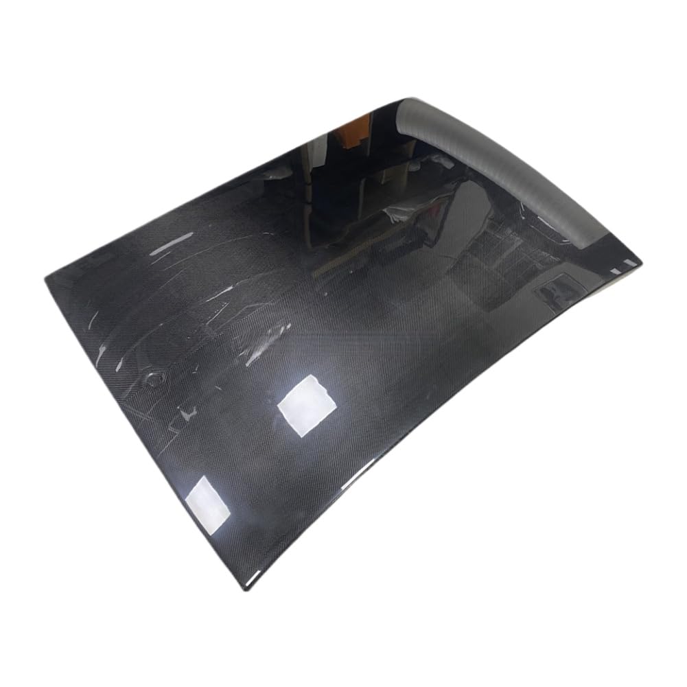 Copri Tetto Auto in Fibra di Carbonio Dry Compatibile con Giulia Carbon Black(White)
