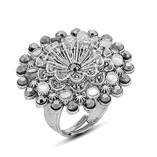 Sukkhi Designer Traditional Floral Gold Plated Mirror Adjustable Ring For Women (LR103005) (B0B4WYQQ1X) Amazon Price History, Amazon Price Tracker