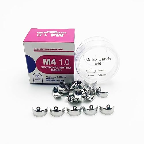 Sistema de matriz seccional dental, bandas de matriz contorneada seccional autoclavable, anillo de abrazadera de níquel titanio anillo de clip de