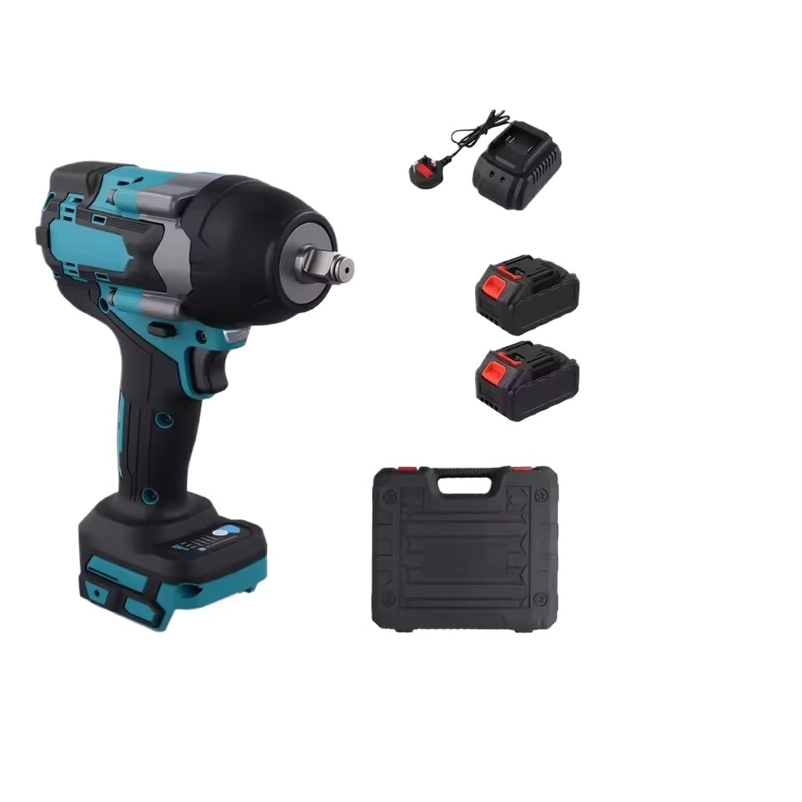 OLAQWENB Torque Wrenches 1800N.M Torque Brushless Electric Impact Wrench 1/2 inch Cordless Power Tool Precision Torque Wrench