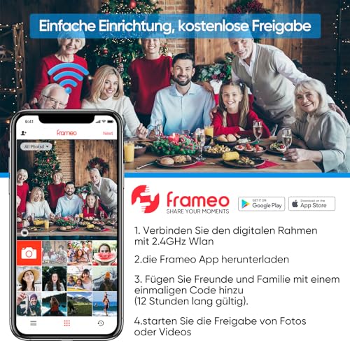 Digitaler Bilderrahmen 15 Zoll von ARZOPA