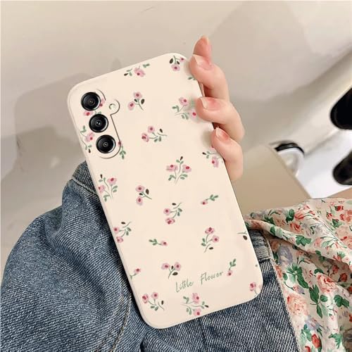 Compatible avec Samsung Galaxy A05s Coque TPU et Silicone aux Petites Fleurs Aromatiques