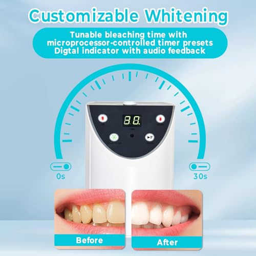 Image of Mobile Cold Light Bleaching System, Whitening Lamp with 4 High-Power LED Lights, Sensitive Infrared Remote Control, Full-Mouth Whitening, Secret to a Confident Smile