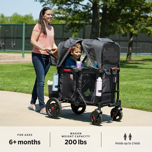 Image of Radio Flyer Voya Stroller Wagon, for Ages 6+ Months, Extra Tall Sides